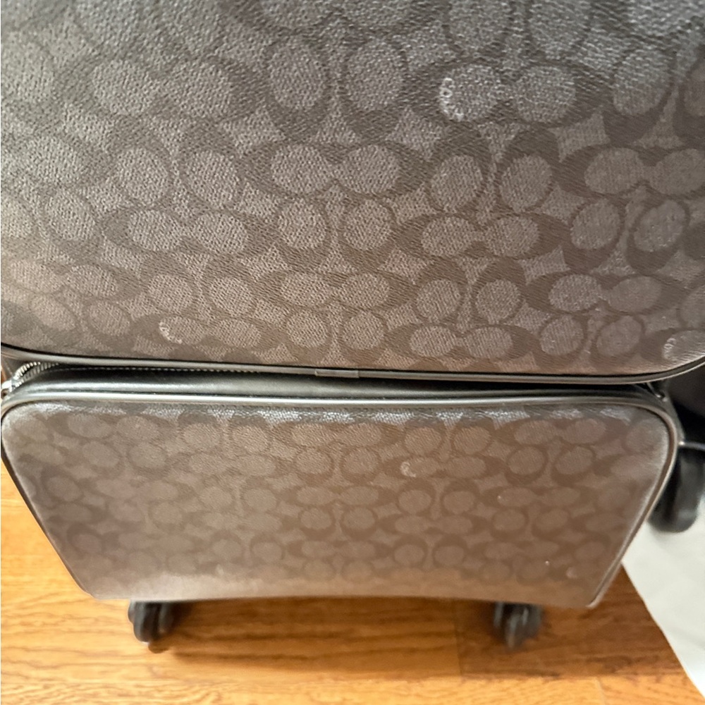 Coach Black Travel carry on  suitcase 19 x14 NWT - Picture 7 of 12
